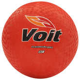 A bright red ball with the word volt printed on it in bold letters.